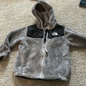 Never Worn North Face Fleece coat, 18-24 mths